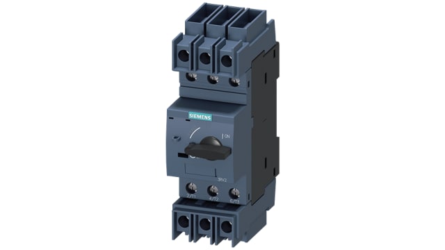 Siemens SIRIUS 3RV2 Electronic Circuit Breaker 0.4 A 20V, 3 channels, DIN Rail Type A | 3RV2711-0ED10