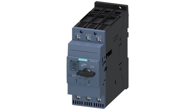 Siemens SIRIUS 3RV2 Electronic Circuit Breaker 59 A 20V, 3 channels, DIN Rail Type A | 3RV2431-4XA10