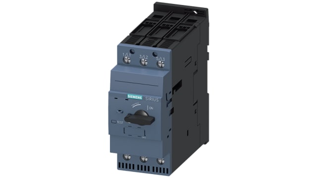 Siemens SIRIUS 3RV2 Electronic Circuit Breaker 52 A 20V, 3 channels, DIN Rail Type A | 3RV2332-4WC10