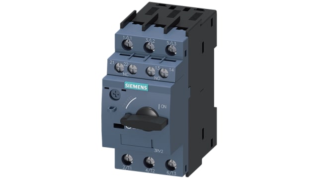 Siemens SIRIUS 3RV2 Electronic Circuit Breaker 0.63 A 20V, 3 channels, DIN Rail Type A | 3RV2411-0GA15