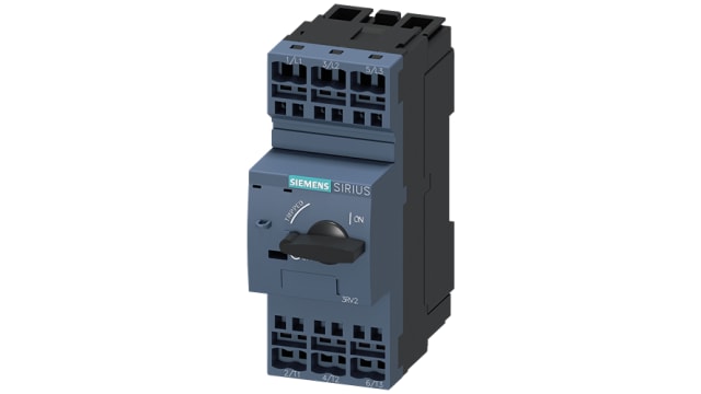 Siemens SIRIUS 3RV2 Electronic Circuit Breaker 8 A 20V, 3 channels, DIN Rail Type A | 3RV2321-1HC20