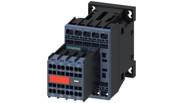 Siemens 3RT2 Contactor, 230 V Coil, 3-Pole, 9 A, 4 kW 230 V, 2 NO/2 NC, 690V | 3RT2016-2AP04-3MA0