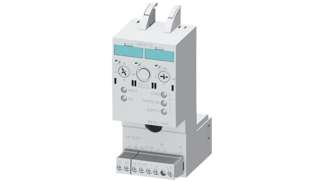 Siemens 3RF2 Clip On Power Controller, 111.5 x 45 x 69.5mm, 400 → 600 V ac/dc Supply Voltage Controller | 3RF2920-0KA16