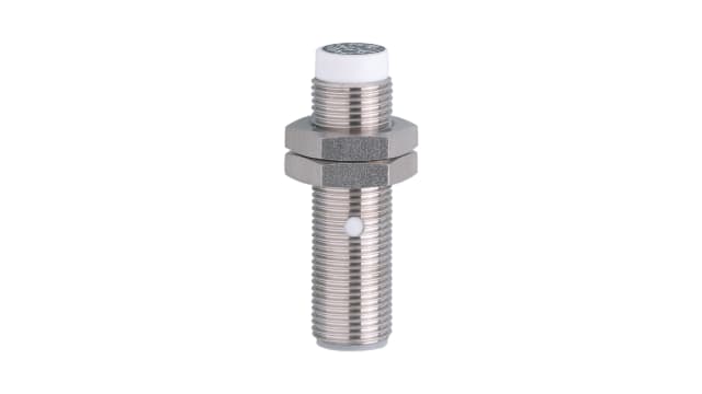 ifm electronic Inductive Threaded Barrel Proximity Sensor, M12, 4 mm Detection, PNP NO, 10 → 36 V dc | IF5796