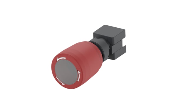 TE Connectivity PBES16 Series Push Emergency Stop Illuminated Emergency Stop Push Button, Panel Mount, 16mm Cutout, | PBES16L1CRE