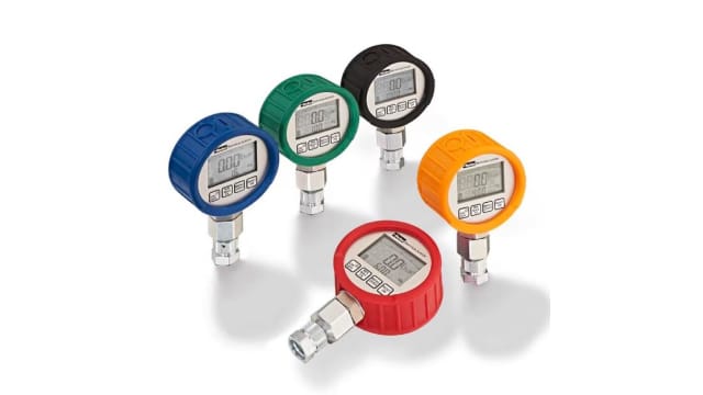 Parker 1/4 in LCD Digital Pressure Gauge 400bar 90mm Outside Diameter | SCJN-400-01