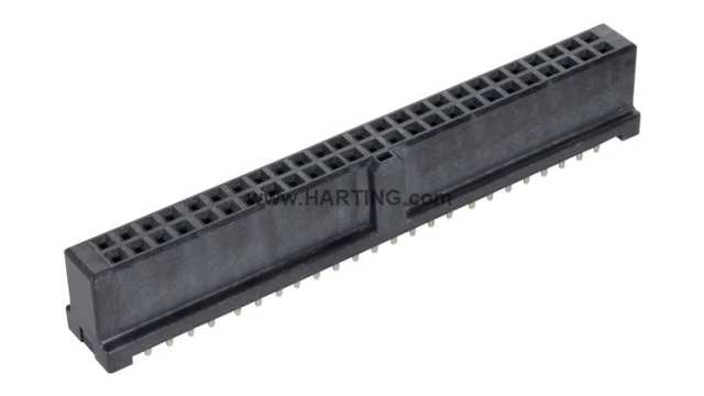 HARTING 09195 Series Straight PCB PCB Header, 50 Contact(s), 2.54 mm Pitch, 2 Row, Shrouded | 09195506824