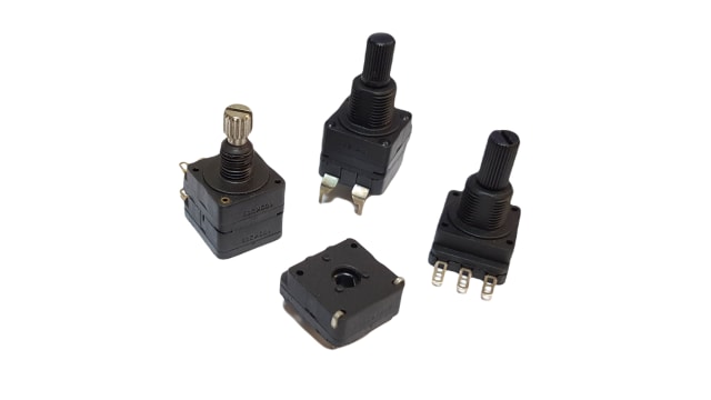 PIHER SENSORS AND CONTROLS S.S.A Rotary Potentiometer Bracket Mount, PC16SH-07IP04-103A2020-TA | PC16SH-07IP04-103A2020-TA