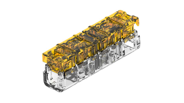 TE Connectivity, 2378100 Wire Splice Wire Splice Connector, Clear, Yellow, Insulated, Tin 14 AWG | 2378100-2