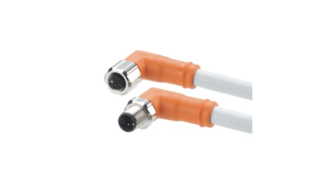 ifm electronic, 10 m 5 Core Power Cable, Grey Polyurethane 90 °C | EVCA44