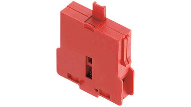 HARTING 09454530100 Series Contact Block for Use with Push Button, 5V, 1NC | 09454530100