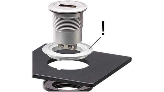 HARTING Adapter for use with Push Button, 09454532611 | 09454532611