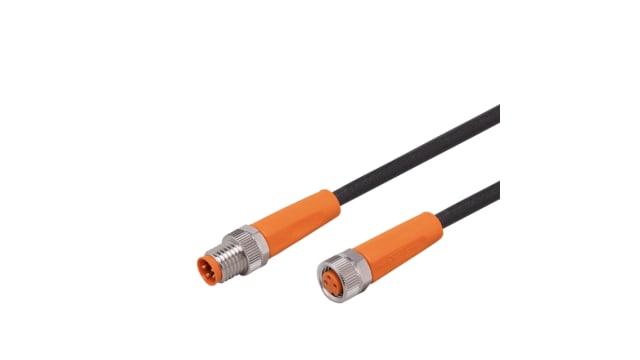 ifm electronic Male 1 way Straight to Female 1 way Straight Actuator/Sensor Cable, 0.3 m | EVC305