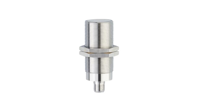 ifm electronic Inductive Threaded Barrel Proximity Sensor, M30, 15 mm Detection, PNP NO, 10 → 36 V dc | II5910