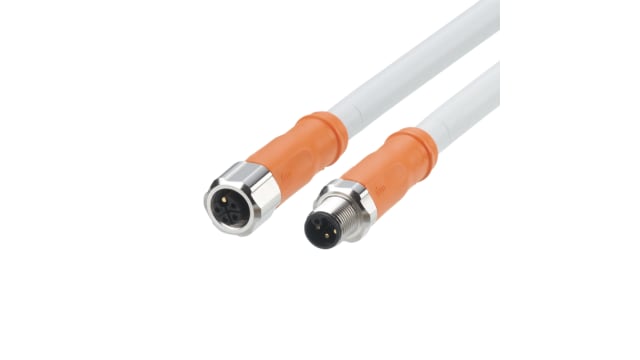 ifm electronic EVCA26, 500 mm 5 Core Power Cable, Grey Polyurethane 90 °C | EVCA26