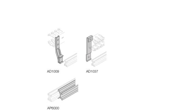 ABB 1STQ Series Metal Support Rail for Use with Modular Boards - System Pro E Power, 150 x 50 x 150mm | 1STQ008200A0000
