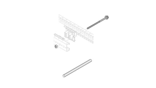 ABB 1STQ Series 304 Stainless Steel Rod Guide for Use with Modular Boards - System Pro E Power | 1STQ007436A0000