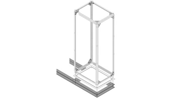 ABB 1STQ Series Pickled Steel Sheet Plinth for Use with Modular Boards - System Pro E Power, 1998 x 100 x 798mm | 1STQ002089B0000