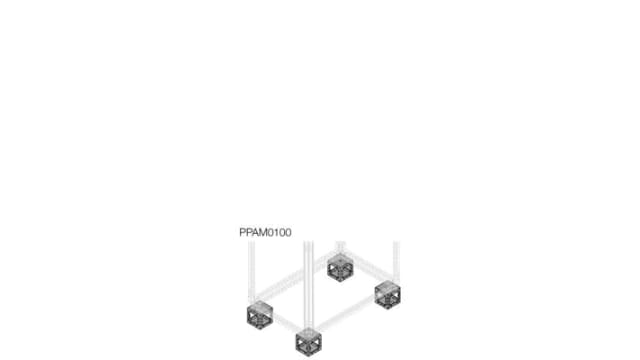 ABB 1STQ Series Sheet Steel Galvanised Base/Plinth Corner Piece for Use with Modular Boards - System Pro E Power, 100 x | 1STQ007048A0000