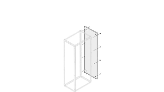 ABB 1STQ Series Pickled Steel Sheet Side Panel for Use with Modular Boards - System Pro E Power, 2000 x 700mm | 1STQ007623A0000