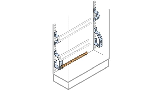 ABB 1STQ Series Pickled Steel Sheet Support Plate for Use with Modular Boards - System Pro E Power, 20 x 10 x 210mm | 1STQ003737A0000