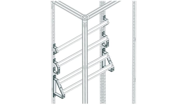 ABB 1STQ Series Pickled Steel Sheet Support Plate for Use with Modular Boards - System Pro E Power, 70 x 250 x 50mm | 1STQ003203A0000