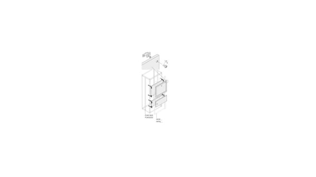 ABB 1STQ Series Pickled Steel Sheet Installation Kit for Use with Modular Boards - System Pro E Power, 250 x 600mm | 1STQ007443A0000
