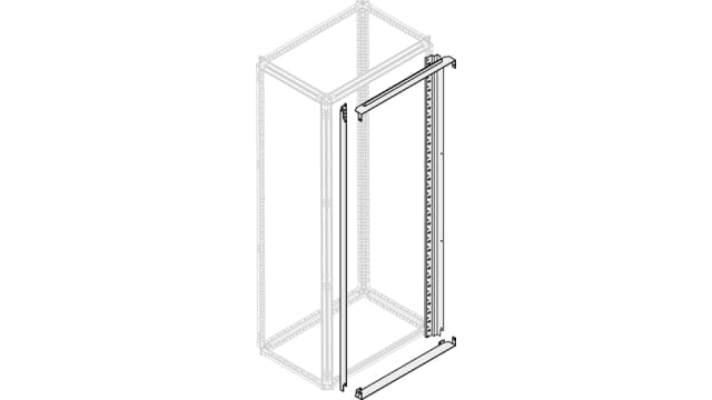 ABB 1STQ Series Pickled Steel Sheet Frame for Use with Modular Boards - System Pro E Power, 1800 x 400mm | 1STQ007449A0000