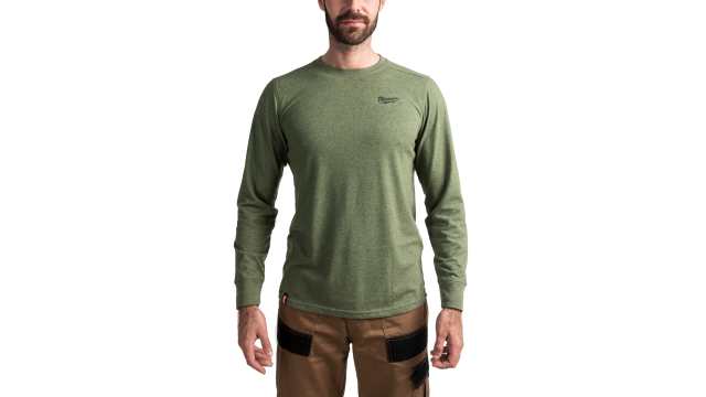 Milwaukee Green Cotton, Polyester Long Sleeve T-Shirt S | 4932492998