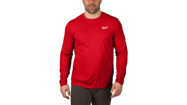 Milwaukee Red 100% Polyester Long Sleeve T-Shirt L | 4932493085