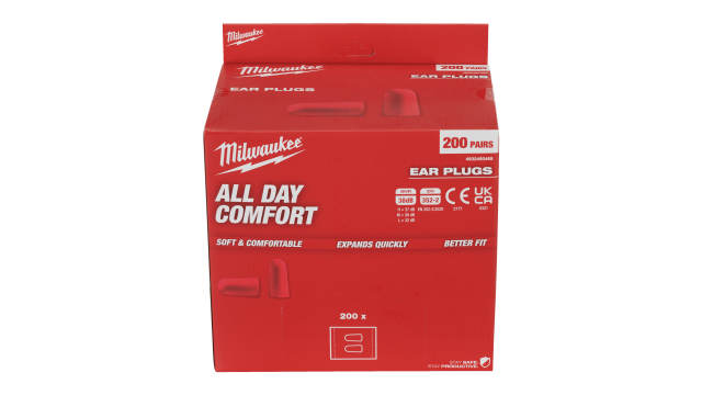 Milwaukee 49324 Series Red Ear Plugs, 38 dB Rated | 4932480465