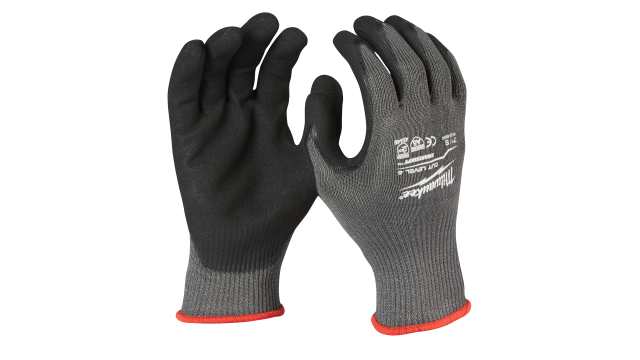 Milwaukee Cute Black, Grey Nitrile Work Gloves, Nitrile Coating | 4932479719