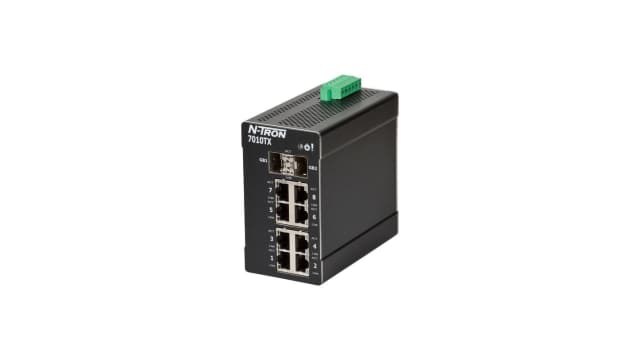 N-Tron TX Series DIN Rail Ethernet Switch, 8, 100Mbps Transmission, 10/49 V dc | 7010TX