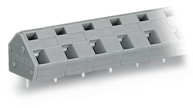 WAGO 236 Series PCB Terminal Block, 6-Contact, 10.16 mm Pitch, Through Hole, 1 Row | 236-306