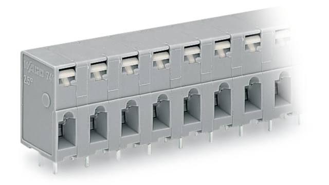 WAGO 741 Series PCB Connector, 7-Contact, 7.5mm Pitch, Through Hole Mount, 1-Row, Push In Termination | 741-307