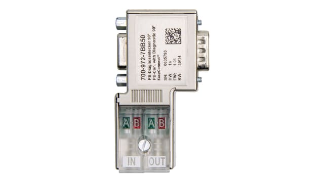 Helmholz GmbH & Co. KG 972-7BB Series BUS Connector for Use with Fieldbus Application, 4.75 → 5.25 V | 700-972-7BB50
