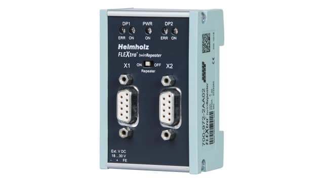 Helmholz GmbH & Co. KG 972-2AA Series BUS Connector for Use with PROFIBUS Connectors, Voltage, 24 V | 700-972-2AA02