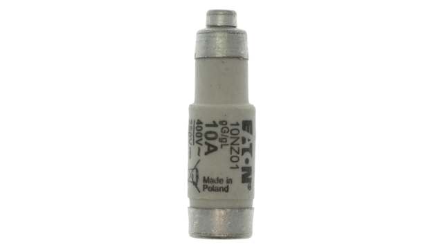 Eaton 10 A Bottle Fuse, 11 mm Thread Size, 400 V | 10NZ01 FUSE D01 10A 400V AC T GL/GG E14