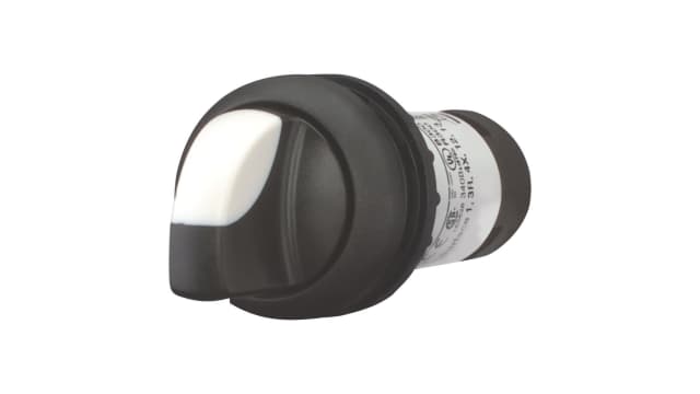 Eaton Series C22 Series 2 Position Selector Switch Head, 30mm Cutout, Black Handle | 121592 C22S-WRK-K20