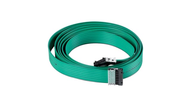 Eaton SWD4 Series Flat Ribbon Cable, 8-Way, 10m Length, Blade Terminal to Blade Terminal | 116029 SWD4-10LF8-24-2S