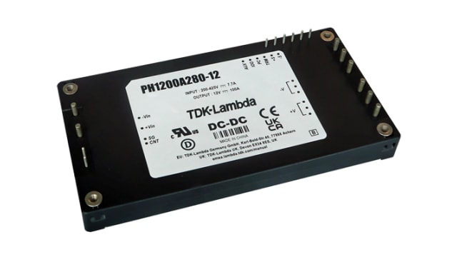 TDK-Lambda Switching Power Supply, PH1200A280-28, 28V dc, 42.9A, 1.201kW, 1 Output, 200 → 425V dc Input Voltage | PH1200A280-28