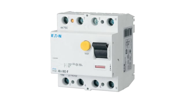 Eaton PFIM RCCB, 63A, 4 Pole, 300mA, Type F, Type G, 230/400V ac | 187361 PFIM-63/4/03-G/F