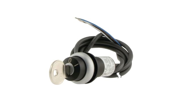 Eaton Eaton Moeller 2-position Key Switch Head, Latching, 22.5 mm Cutout | 186262 C22-WRS-MS1-K01-P62