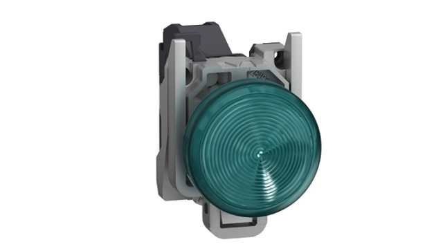Schneider Electric, Harmony, Screw Mount Green LED Pilot Light, 22mm Cutout, IP65, Round, 240V | XB4BVBM3GEX