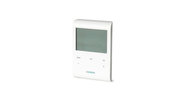 Siemens RDE Wall Mount Thermostat, 127 x 85 x 21.5mm 1 Input, 2 Output On/Off, 3 V dc Supply Voltage 2-Position/TPI | RDE100.1 / S55770-T279