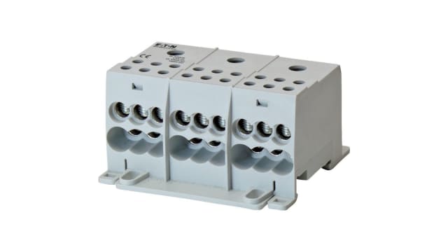 Eaton, xEnergy, 3 Way, Pluggable Terminal Block, Surface Mount, 102708 BPZ-KB-6/175-ALU | 102708 BPZ-KB-6/175-ALU