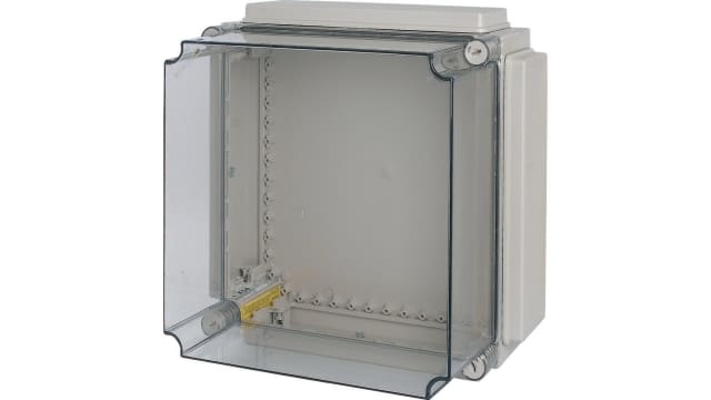Eaton xEnergy Safety Series Grey Transparent Lid Plastic General Purpose Enclosure, IP65, IK10 421 mm, 275 mm, 421 mm | 002250 CI44-250-NA
