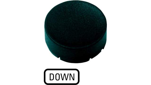 EatonButton Plate for Use with Push Button, Pre-printed "DOWN | 218245 M22-XDH-S-GB4