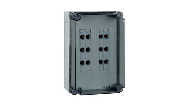 Eaton xEnergy Safety Series Transparent Lid Plastic General Purpose Enclosure, IP65 375 mm, 225 mm, 250 mm | 194604 CI43-S60-400/3-4D02