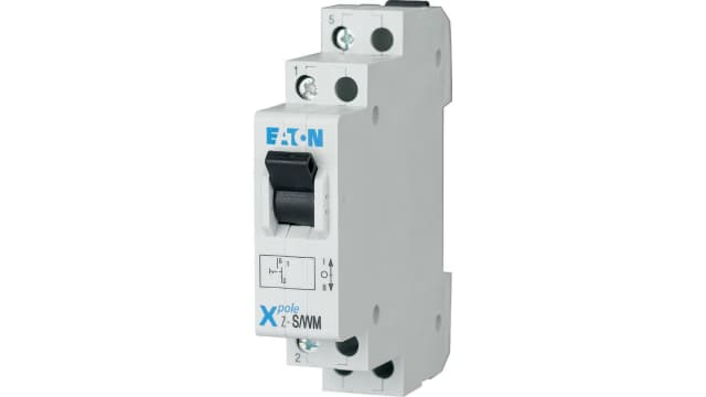 1 Pole DIN Rail Changeover Switch - 20A Maximum Current, IP40 | 248345 Z-S/WM